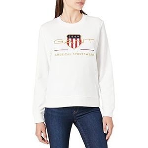 GANT Archive Shield C-Neck Sweatshirt voor dames, Eggshell., XXL
