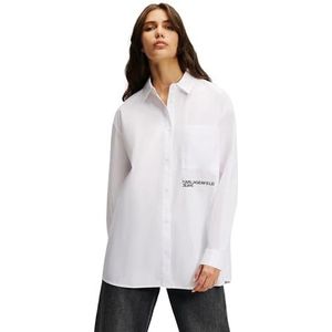 KARL LAGERFELD JEANS Blouse  zwart / wit