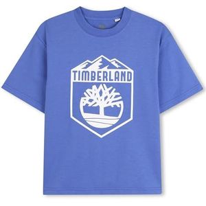 Timberland T60533 T-shirt voor jongens, Marineblauw, 8 Jaren