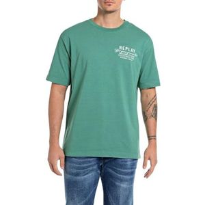 Replay heren t-shirt relaxed fit, 730 Forest Green, L