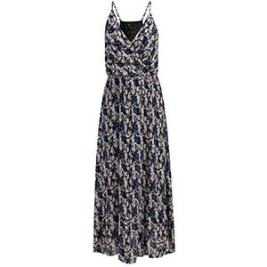 nolie Dames maxi-jurk 19226421-NO01, blauw meerkleurig, XS, maxi-jurk, XS