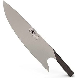 GÜDE Solingen - THE KNIFE gesmeed, 26 cm, grenadilla, Koksmes, Handgemaakt Duitsland