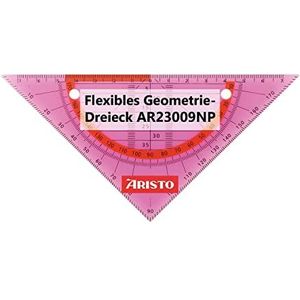 Geodriehoek Aristo GEOflex 14 - cm flexibel neon roze