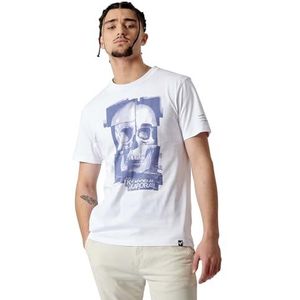 Kaporal, T-shirt, model Berto, heren, wit, L; regular fit, korte mouwen, ronde hals, Wit, L