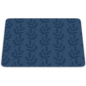Bonamaison, Rechthoek digitaal bedrukte muismat, antislip onderkant, voor kantoor en thuis, afmetingen: 22x18 cm