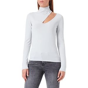 Sisley Womens L/S 11APM101E Sweater, Silver 090, S