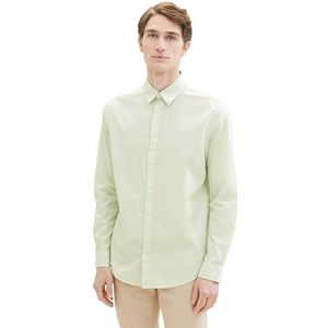 TOM TAILOR Herenhemd, 35193 - Tender Sea Green Stripe, XL