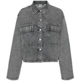 Vero Moda - Ellas - Denim Overhemd - Polokraag - Lange Mouwen