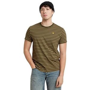 G-Star RAW Streep R T, meerkleurig (Shadow Olive/Safari Stripe D24941-c339-g639), S