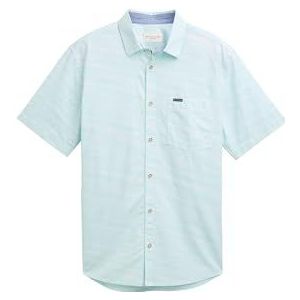TOM TAILOR heren overhemd, 37980 - Green Onregelmatige Structuur, XL