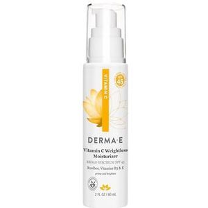 derma e vitamin c weightless moistuizer spf 45 unisex moisturizer 2 oz