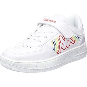 Kappa Bash Rb K Sneakers voor kinderen, uniseks, White regenboog, 32 EU