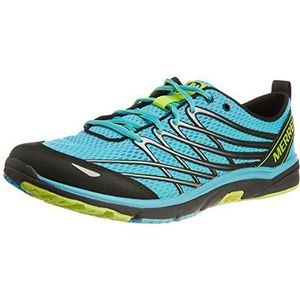 Merrell Bare Access 3 hardloopschoenen voor heren, Blue Horizon Blauw Limoen, 42 EU