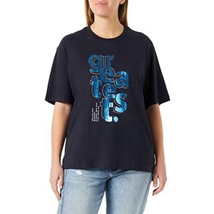 s.Oliver Dames T-shirts met korte mouwen, blauw, M