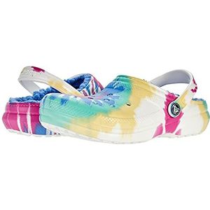 Crocs Unisex Kid's Classic Gevoerde Tie-dye Klomp K, Pastel Tie Dye, 32/33 EU