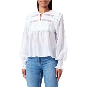 BOSS dames c_ibaca blouse, White100, 34