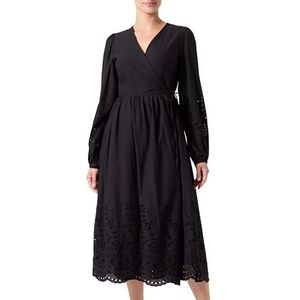 Y.A.S Yasluma Ls Long Wrap Dress S. Noos, zwart, L