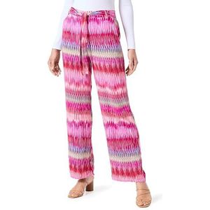 ONLY Onlnova Life Palazzo Pant AOP Ptm stoffen broek voor dames, Phlox Pink/Aop: 479 Power Zigzag, 36