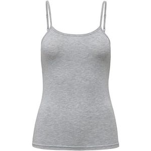 JdY Dames Jdymila S/L Singlet Top JRS Spaghettitop, lichtgrijs gem., L