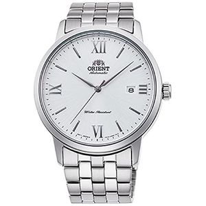 Orient Heren analoog automatisch horloge met roestvrijstalen armband RA-AC0F10S10B, zilver, armband