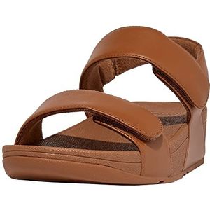 Fitflop Lulu sandalen voor dames, platte sandalen, Lichtbruin., 38 EU
