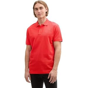 TOM TAILOR Poloshirt voor heren, 15220 - Krachtig Rood, XL