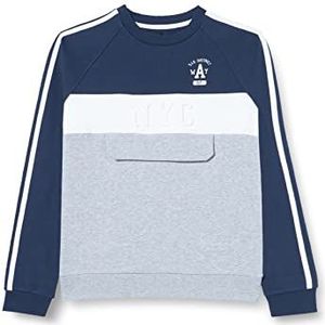 IKKS Sweatshirt voor jongens, grijs gemêleerd, middelgroot, 8 Jaren