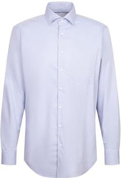 Seidensticker - 845319 - Chemise - Lichtblauw - Manches Longues - Coupe Droite