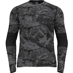 Odlo Heren WHISTLER ECO BASELAYER L/S CREW Onderhemd, Zwart, One Size