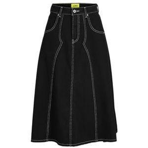 Jack & Jones - Jxalexa Long Mw - Spijkerrok - Zwart Denim