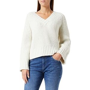 Replay Korte trui voor dames, 011 Wool White, L
