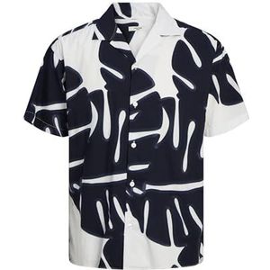 JPRBLAPALMA Resort Shirt S/S SN, Sneeuwwit/pasvorm: relaxed fit, M