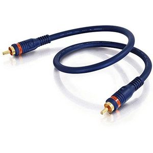 C2G 0.5m Snelheid RCA Aan RCA S/Pdif Digitale Audio Coaxkabel Geschikt voor Surround Sound System, DJ Controller, Home Theater, HDTV, Gaming Consoles, Hi-Fi Systemen, Soundbar