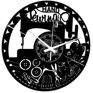 Instant Karma Clocks Wandklok machine naaien naaien borduurwerk dames haaknaald borduurwerk