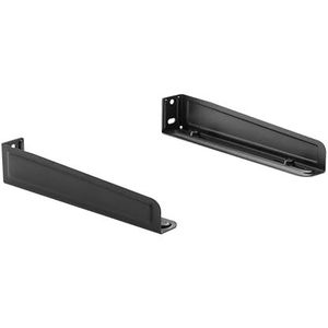 PureMounts Magnetronhouder, wandmontage, universele houder voor magnetron en oven tot 35 kg, magnetronhouder voor wandmontage, zwart