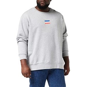 Levi's Heren sweatshirt, Standard Graphic Crew Mini Sportswear SRT Crew Midtone Heather, XXL