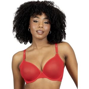 Smart & Sexy Women's Sheer Mesh Demi Underwire Bra, Crantastic, 34B