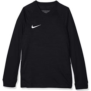 Nike Tiempo Premier Football Jersey T-shirt met lange mouwen voor kinderen, zwart (zwart/wit 010), L