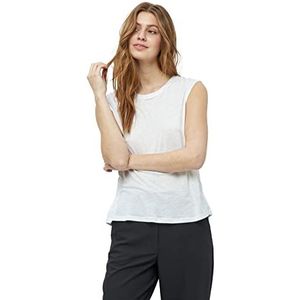 Peppercorn Dames Nola O-hals Top, wit, XXL, Kleur: wit, XXL