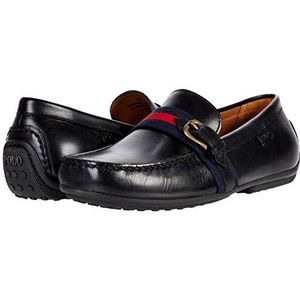 Ralph Lauren Polo herenmode casual instappers in rijstijl, Zwart, 10 US