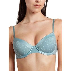 CALIDA Dames Cate Print BH, Blue Satin, 85B