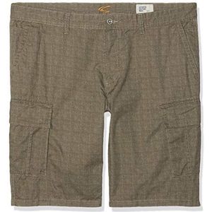 camel active Korte broek voor heren, Bruin (Kaki Print Glenn 31), 10 (Manufacturer Size: 26)