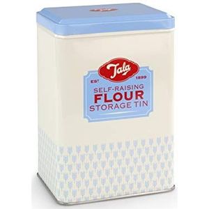 Bewaarblik Self-Raising Flour, 1950's, Blauw/Créme - Tala