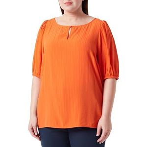 Kaffe Curve Kcsilje Damesblouse, Vermillion Orange, 46 grote maten