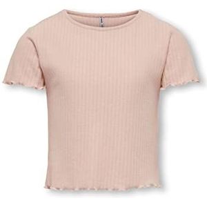 ONLY Kognella S/S O-hals Top Noos Jrs T-shirt voor meisjes, Rose Smoke, 134/140 cm