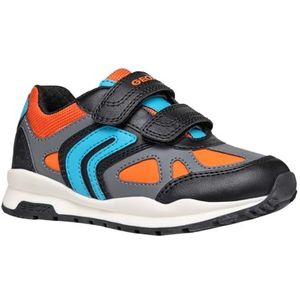 Geox J Pavel D, kinderschoenen, Zwart, 24 EU