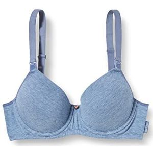 Noppies Dames Cotton Comfort Nursing BH zwangerschapsbeha, Lichtblauw Melange - P972, 75E