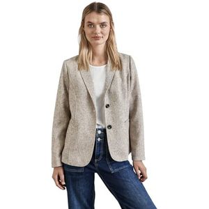 Street One Damesblazer in melange-look, zwart, 34