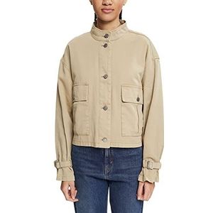 ESPRIT Dames 072EE1G316 Blazer, 265/PALE Kaki, L