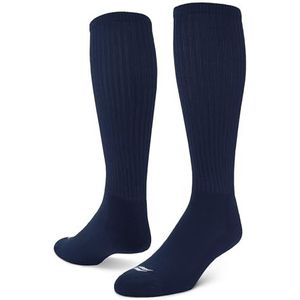Sof Sole Soccer Over-the-Calf Team Athletic Performance Socks (2 Pair), Large, Navy Blue